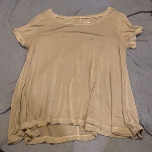 Olive green  flowy shirt